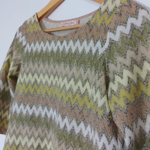 Traffic People Retro Herringbone 3/4 Sleeve - Picture 7 of 9